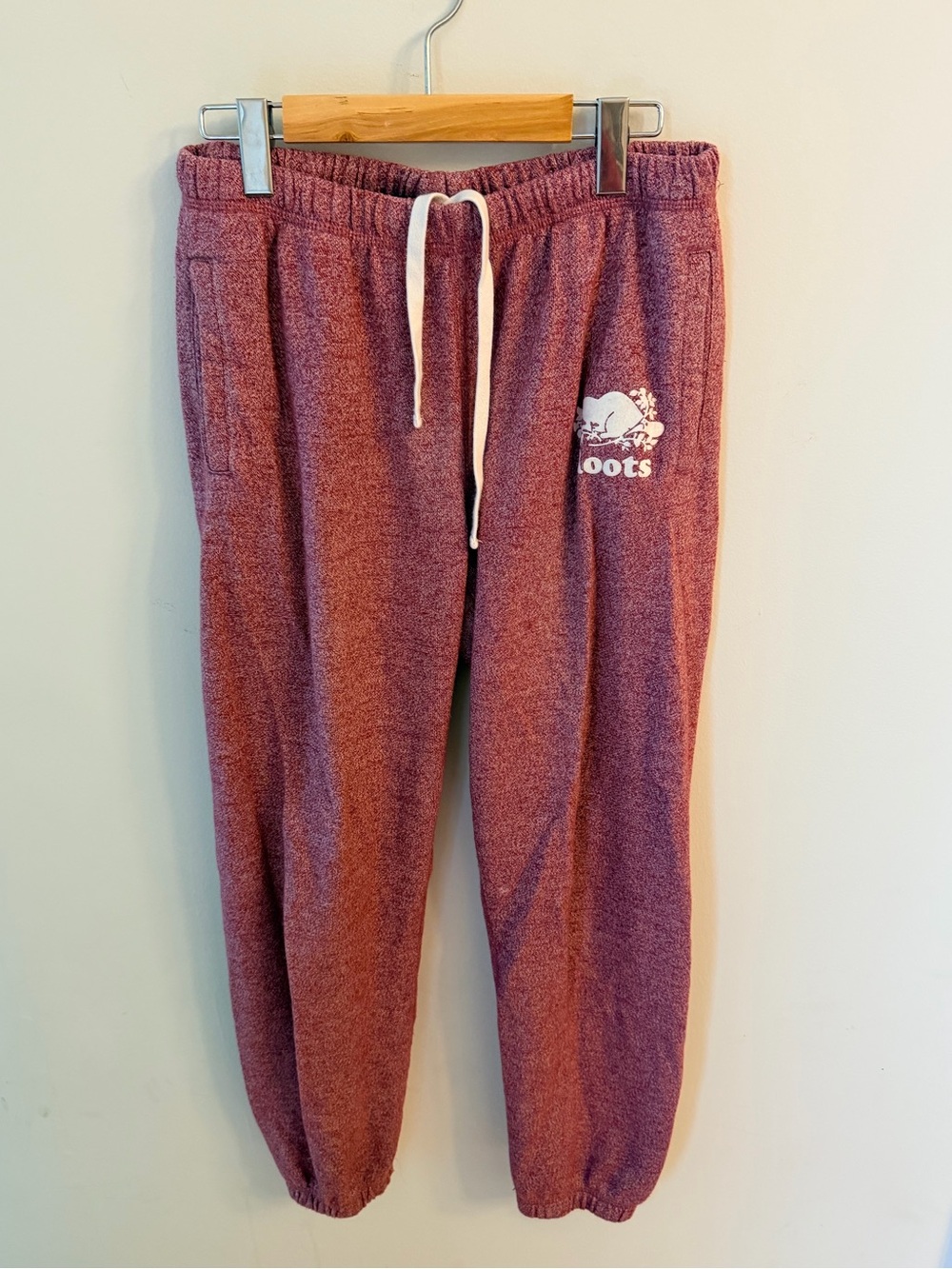 Roots Burgundy Women's Drawstring Joggers